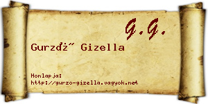 Gurzó Gizella névjegykártya