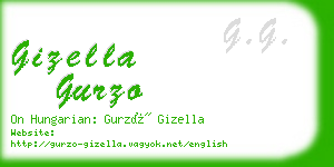 gizella gurzo business card